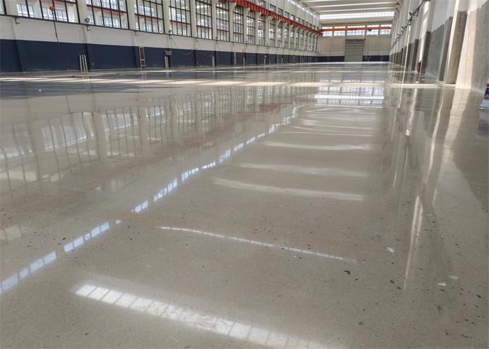 石家莊某企業車間固化地坪施工
