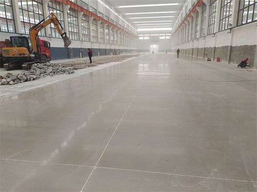 石家莊某企業固化地坪施工進行中！